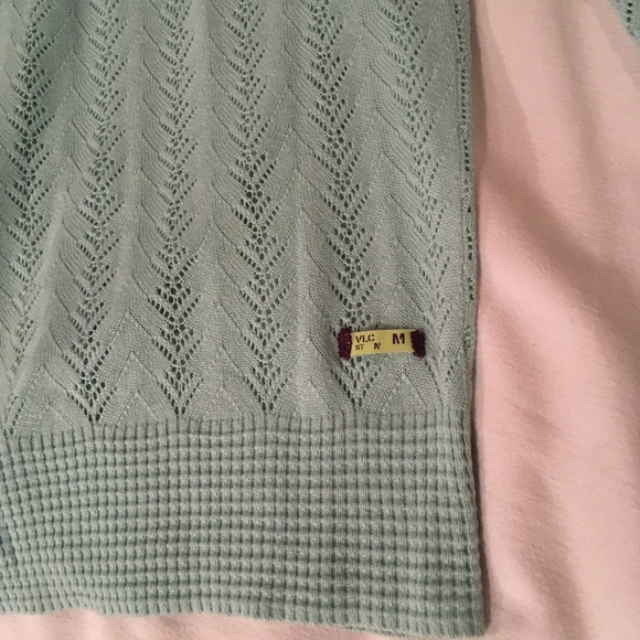 Volcom • Baby blue Button Up Lace Cardigan - Picture 5 of 8